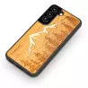 Coque en Bois Naturel BEWOOD Montagnes Imbuia pour SAMSUNG Galaxy S22+
