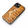 Coque en Bois Naturel BEWOOD Montagnes Imbuia pour iPhone 13