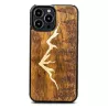 Coque en Bois Naturel BEWOOD Montagnes Imbuia pour iPhone 13 Pro