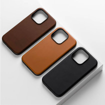 iPhone 15 | Coque MagSafe NOMAD Modern Leather en Cuir