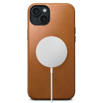 iPhone 15 Plus | Coque MagSafe NOMAD Modern Leather en Cuir