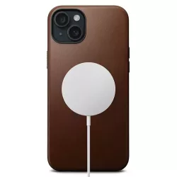 iPhone 15 Plus | Coque MagSafe NOMAD Modern Leather en Cuir