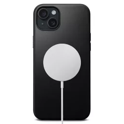 iPhone 15 Plus | Coque MagSafe NOMAD Modern Leather en Cuir