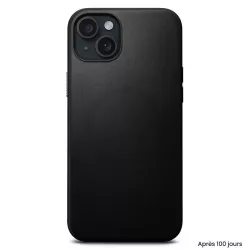 iPhone 15 Plus | Coque MagSafe NOMAD Modern Leather en Cuir