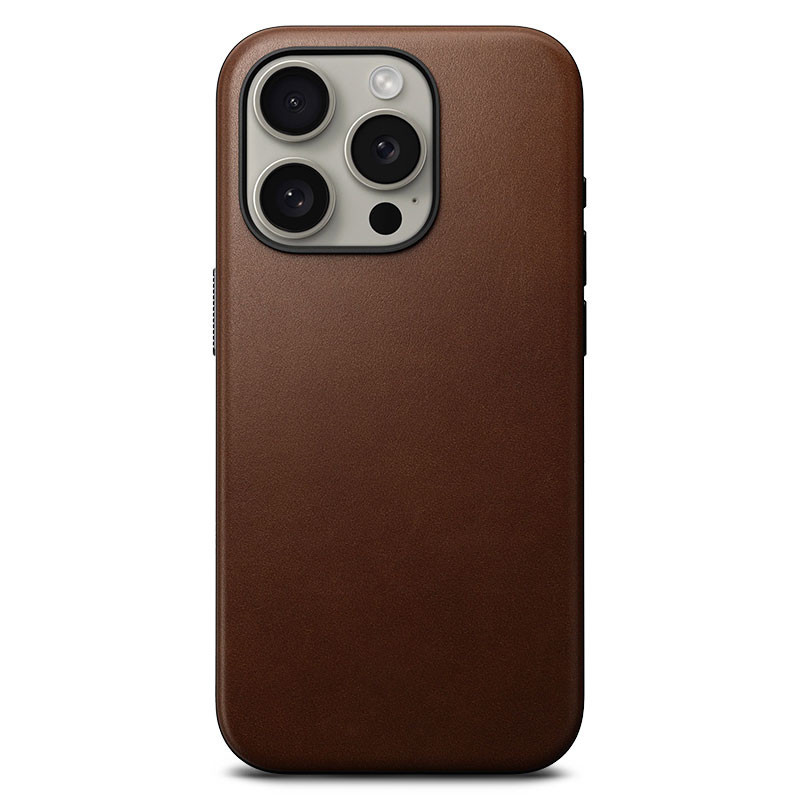 iPhone 15 Pro | Coque MagSafe NOMAD Modern Leather en Cuir