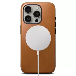 iPhone 15 Pro | Coque MagSafe NOMAD Modern Leather en Cuir