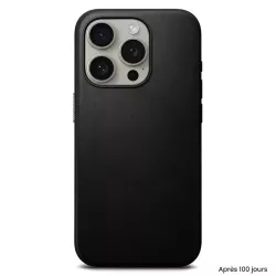 iPhone 15 Pro | Coque MagSafe NOMAD Modern Leather en Cuir