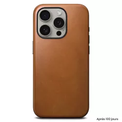 iPhone 15 Pro | Coque MagSafe NOMAD Modern Leather en Cuir