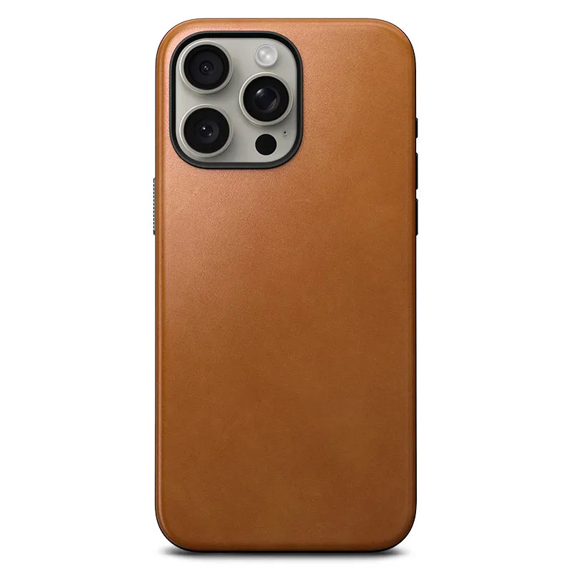 iPhone 15 Pro Max | Coque MagSafe NOMAD Modern Leather en Cuir