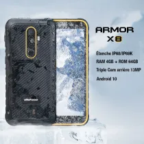 ULEFONE Armor X8 - Écran 5,7' HD+ | OctaCore Ram 4GB Rom 64GB