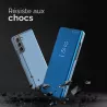 Étui de Protection Flip Cover Effet Miroir pour Galaxy S22+