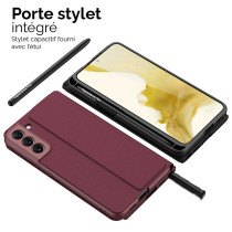 Étui Slim GKK Business avec Porte Stylet pour Galaxy S22