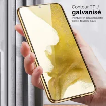 Coque Galvanisée GKK Plating Série pour Galaxy S22