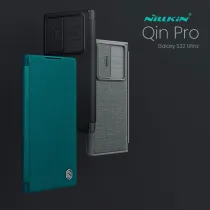 Étui Portefeuille NILLKIN Qin Pro pour Galaxy S22 Ultra