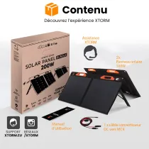 Pack 2 Chargeurs Solaires XTORM Xtreme Solar Panel 2 x 100W