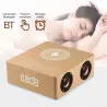 Station Réveil Q5A avec Chargeur Induction | Caisson Bois Naturel