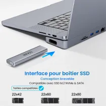 Station d'Accueil 12-en-2 INVZI MagHub pour MacBook Pro/Air