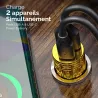 Chargeur Allume-Cigare WEKOME C37 Golden Series Double USB