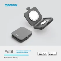 Chargeur Induction 2-en-1 Pliable MOMAX Q.Mag Go