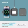 Chargeur Induction 2-en-1 Pliable MOMAX Q.Mag Go