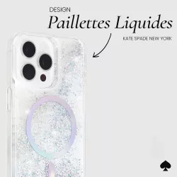 iPhone 15 Pro Max | Coque MagSafe KATE SPADE Liquid Glitter