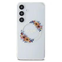 Galaxy S24 | Coque Translucide GUESS Flowers Wreath MagSafe