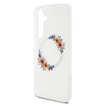 Galaxy S24 | Coque Translucide GUESS Flowers Wreath MagSafe