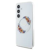 Galaxy S24 Plus | Coque Translucide GUESS Flowers Wreath MagSafe