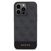 iPhone 15 Pro | Coque MagSafe GUESS Monogramme 4G & Stripes