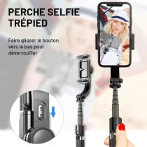 Perche Selfie avec Stabilisateur & Trépied Amovible