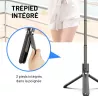 Perche Selfie avec Stabilisateur & Trépied Amovible