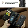 iPhone 13 Pro | Étui Portefeuille CaseMe Coque Détachable