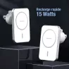 Chargeur Voiture Magsafe WEKOME U96 - Charge Rapide 15 Watts