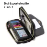 Galaxy S24 | Étui Portefeuille 2-en-1 & Coque Indépendante
