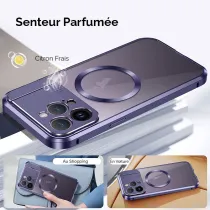 iPhone 15 Pro | Coque MagSafe avec Cache Caméra & Aromathérapie