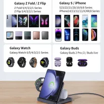 Chargeur 3-en-1 pour Galaxy Fold & Flip | Galaxy Watch