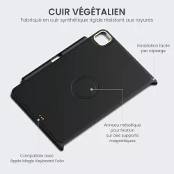 iPad Pro 11' - Coque Magnétique SATECHI en Cuir Végétalien