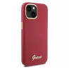 iPhone 15 | Coque Silicone GUESS Script Logo Métal