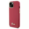iPhone 15 | Coque Silicone GUESS Script Logo Métal