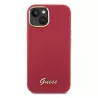 iPhone 15 | Coque Silicone GUESS Script Logo Métal