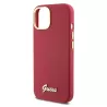 iPhone 15 | Coque Silicone GUESS Script Logo Métal