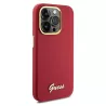iPhone 15 Pro Max | Coque Silicone GUESS Script Logo Métal