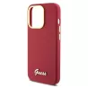 iPhone 15 Pro Max | Coque Silicone GUESS Script Logo Métal