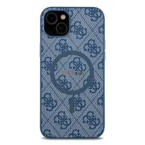 iPhone 15 | Coque MagSafe GUESS Monogramme 4G & Logo