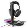 Chargeur Induction 4-en-1 avec Port USB-C & Support Casque