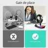 Chargeur Induction 4-en-1 avec Port USB-C & Support Casque