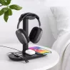 Chargeur Induction 4-en-1 avec Port USB-C & Support Casque