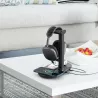 Chargeur Induction 4-en-1 avec Port USB-C & Support Casque