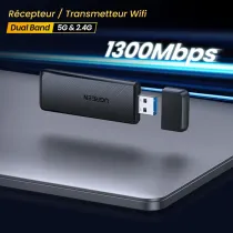 Répéteur WiFi UGREEN AC1300 | Dual Band | 1300 Mbps