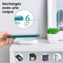 Chargeur Induction CHOETECH T550F pour Smartphone & AirPods